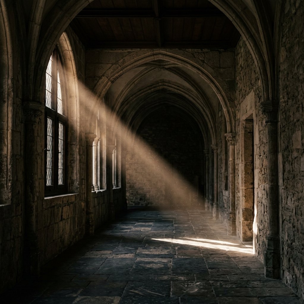 Cinematic beam of light representing the Rayyara filter process